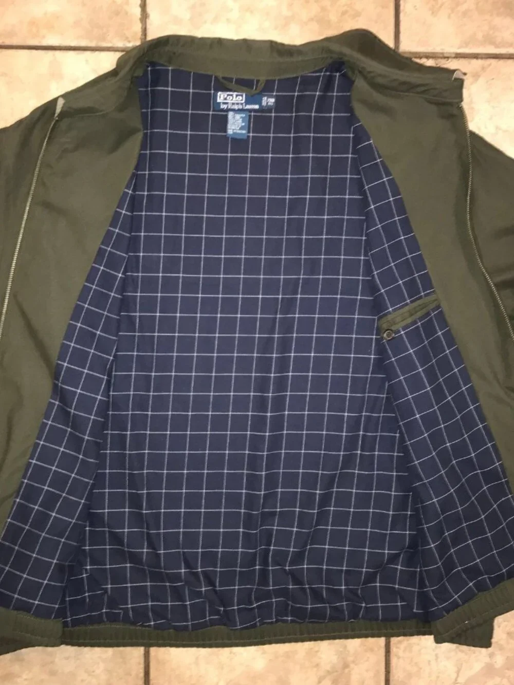 Men's Polo Ralph Lauren Harrington Bi Swing Jacket-Size 2XB BIG (Olive)